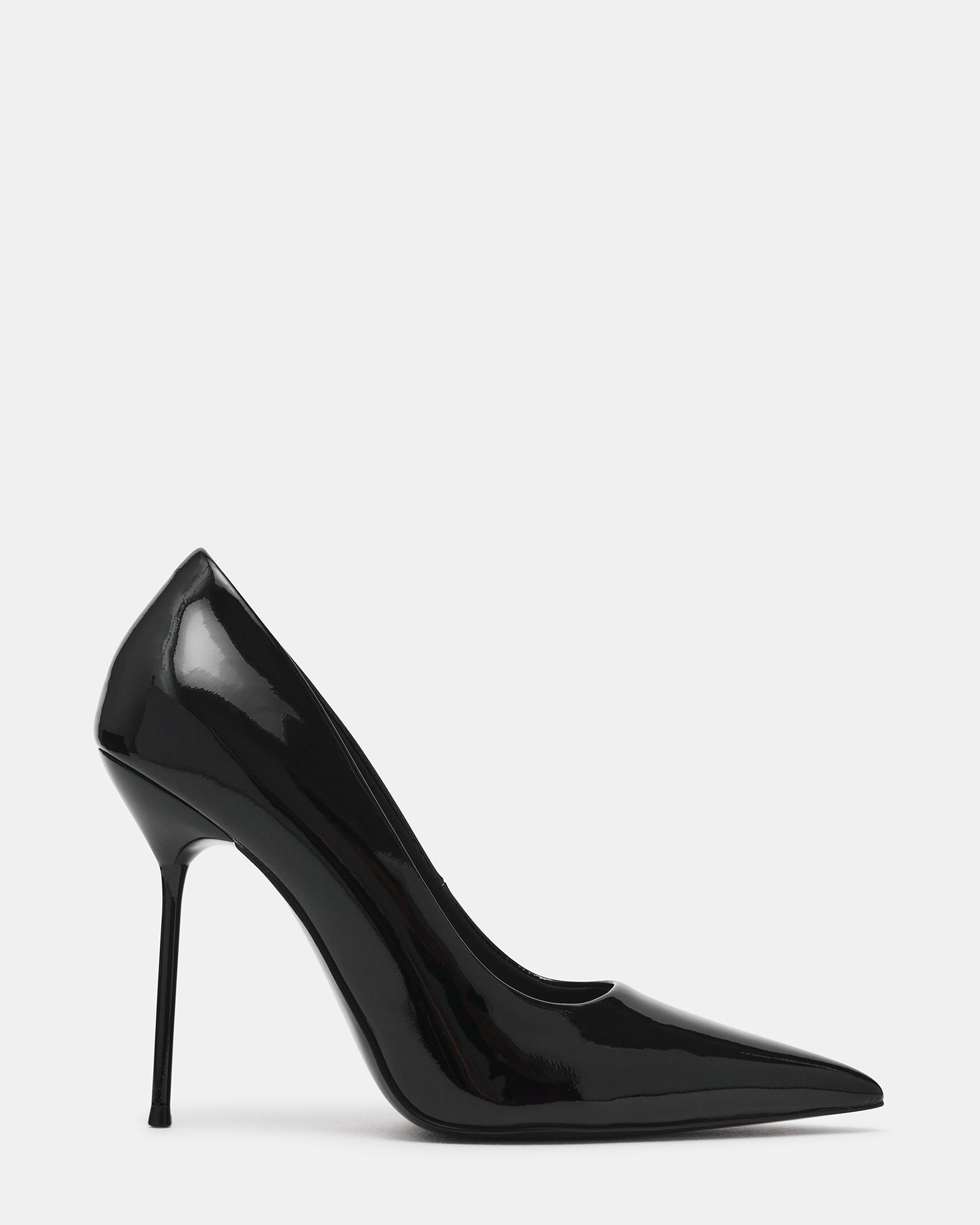 DYNASTY Black Patent Pointed-Toe Pump Women's Stiletto Heel | Steve Madden