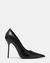 DYNASTY Black Patent Pointed-Toe Pump Women's Stiletto Heel | Steve Madden
