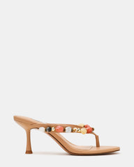 FAROH Stone Natural Multi Thong Women's Heel | Steve Madden