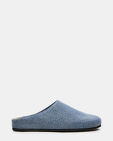 FERN Denim Mule Slip-On Round-Toe Women's Flat | Steve Madden