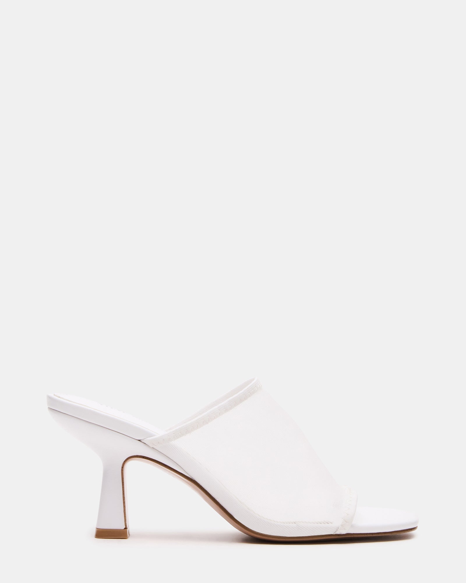 GLEAM White Women's Square-Toe Mule Heel | Steve Madden