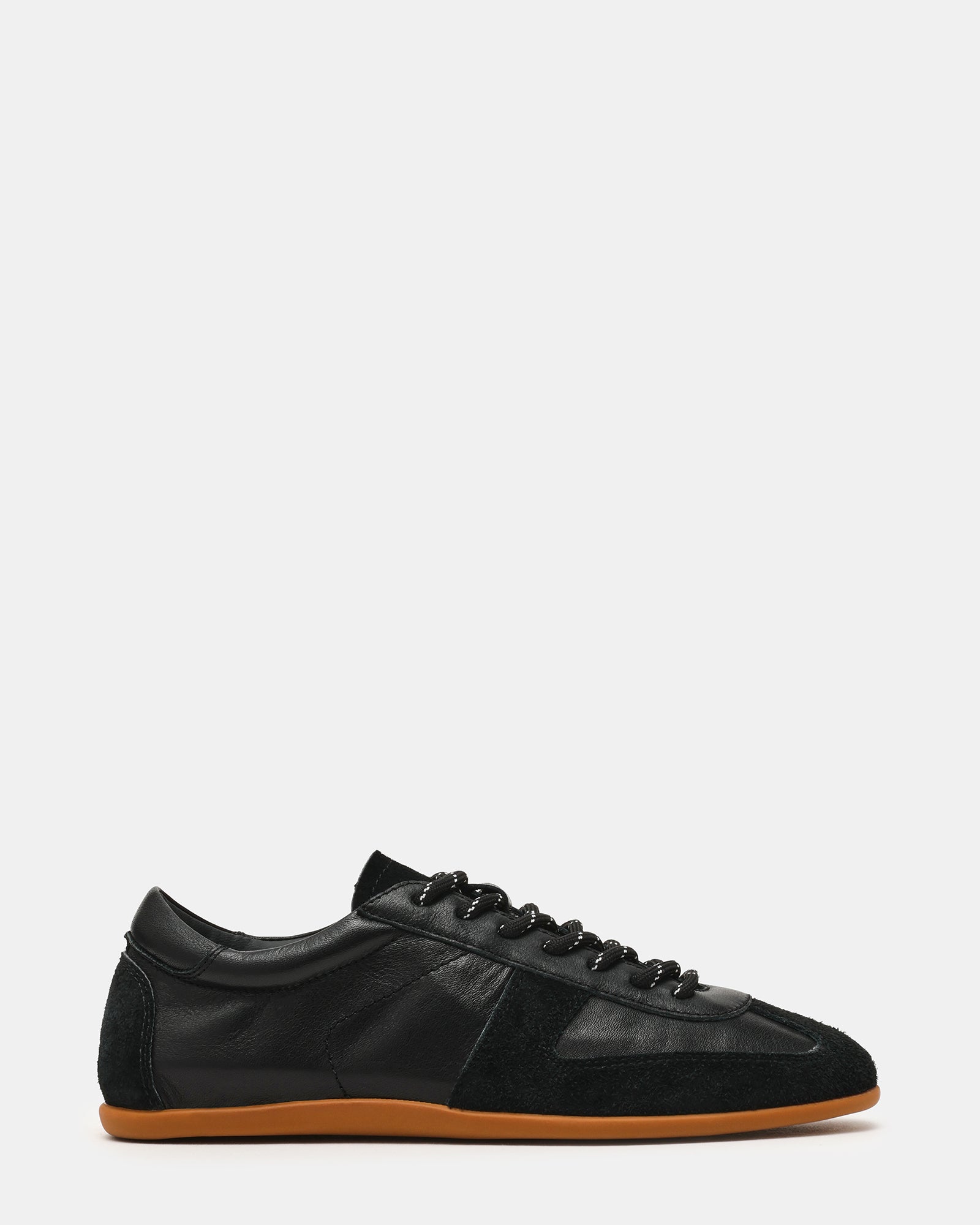 JAXSON Black Low-Top Lace-Up Women's Sneaker | Steve Madden