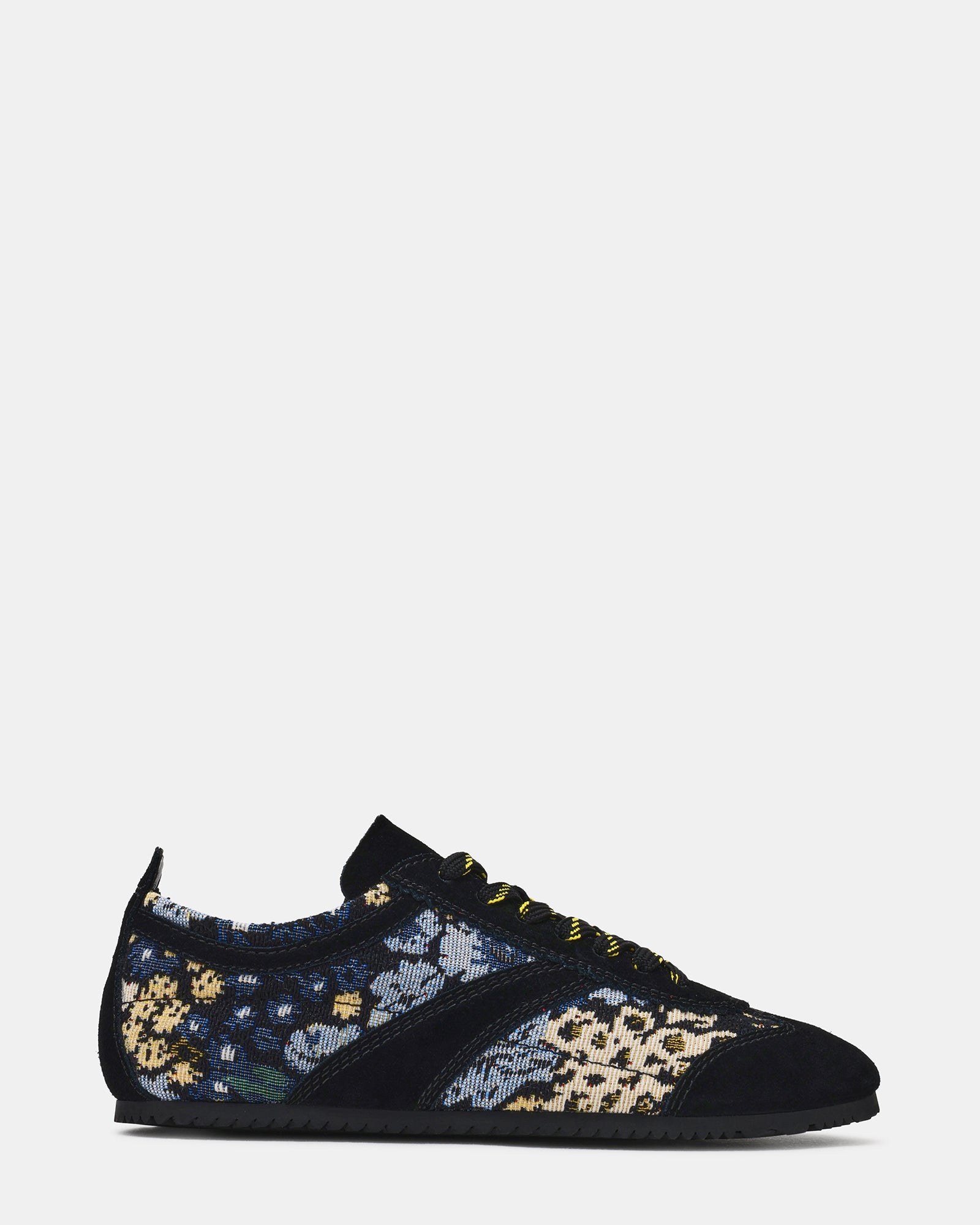 JAYE Black Multi Lace-Up Low-Top Women's Sneaker | Steve Madden