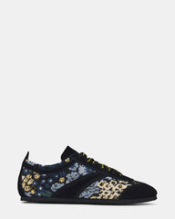 JAYE Black Multi Lace-Up Low-Top Women's Sneaker | Steve Madden
