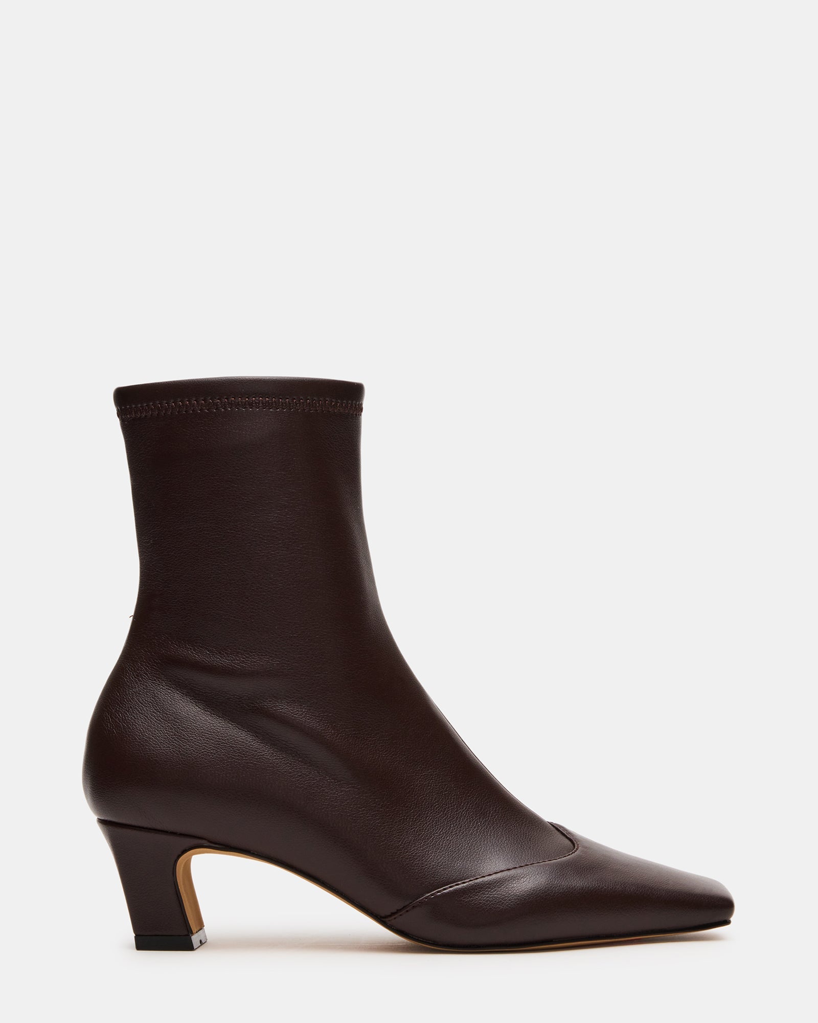 JETER Brown Square-Toe Women's Ankle Boot | Steve Madden