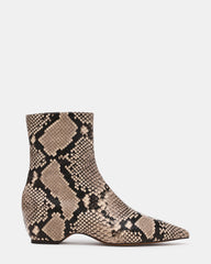 KARLSON Natural Snake Pointed-Toe Women's Ankle Boot | Steve Madden