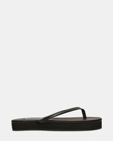 KIORA Black Leather Platform Thong Women's Sandal | Steve Madden