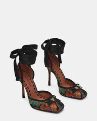 LARINA BLACK MULTI BROCADE