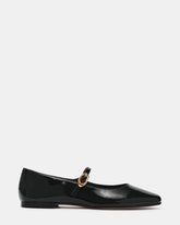 LOLLI Black Patent Mary Jane Ballet Women's Flat | Steve Madden