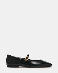 LOLLI Black Patent Mary Jane Ballet Women's Flat | Steve Madden