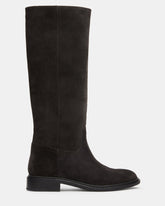 MARNA Dark Grey Suede Knee-High Women's Riding Boot | Steve Madden