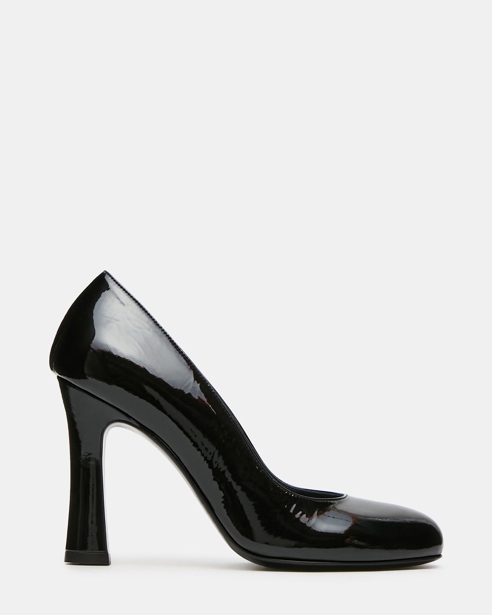 MIKA Black Patent Pump Women's Block Heel | Steve Madden