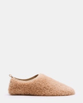 MINO Faux Fur Tan Women's Ballet Flat | Steve Madden