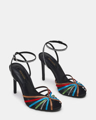MIZUNA BLACK MULTI RHINESTONES