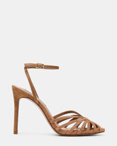 MIZUNA Tan Suede Strappy Women's Stiletto Heel | Steve Madden