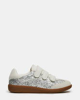 MOMENTUM Multi Glitter Velcro Low-Top Women's Sneakers | Steve Madden