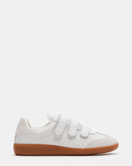 MOMENTUM White Velcro Low-Top Sneaker | Women's Sneakers | Steve Madden