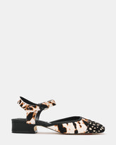 NOVIE Black/White/Multi Square-Toe Women's Block Heel | Steve Madden