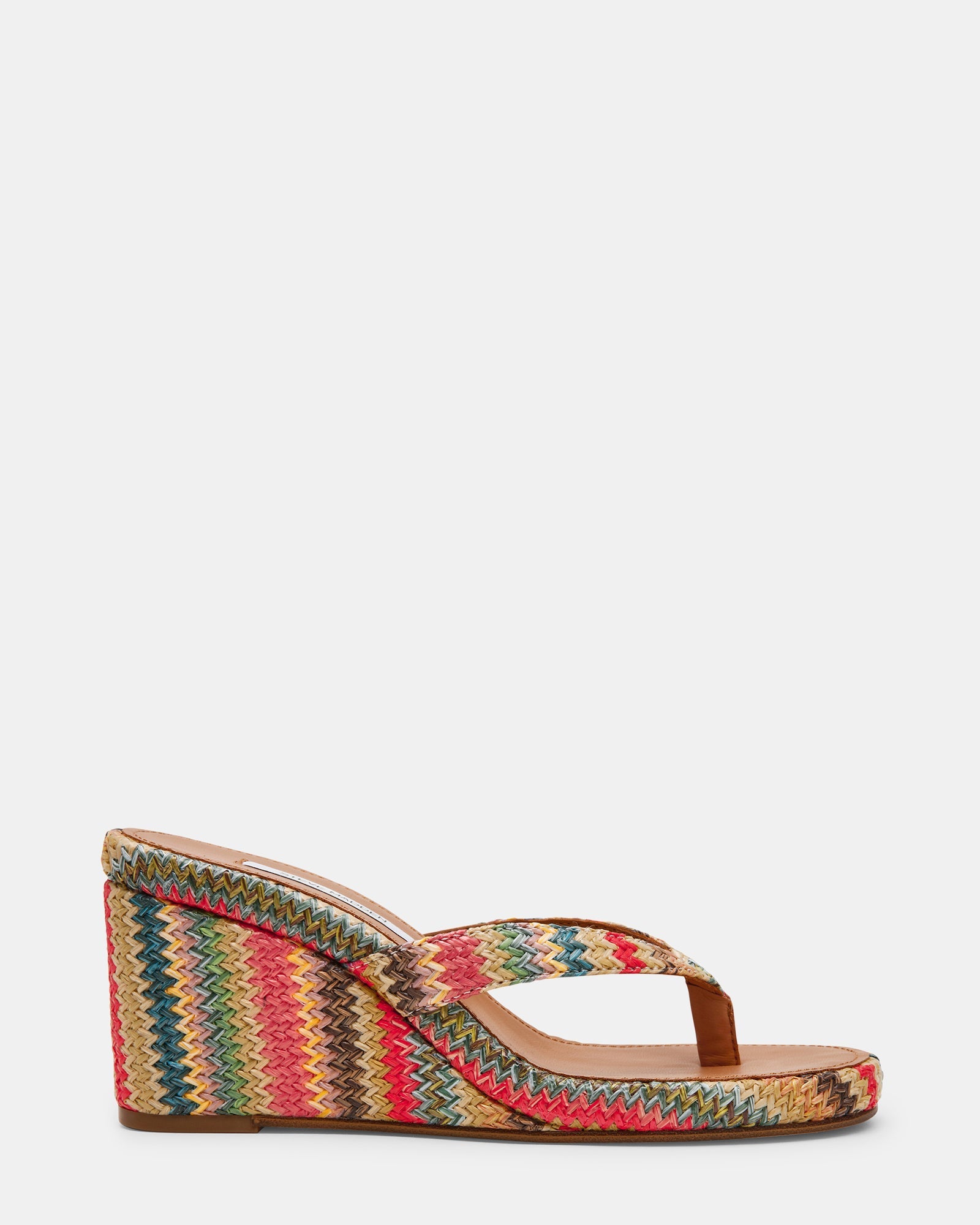PLAYING Bright Multi Thong Wedge Women's Sandal | Steve Madden