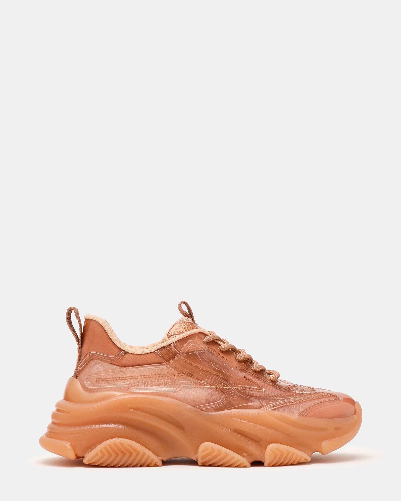 POSSESSION Jelly Tan Platform Lace-Up Women's Sneaker | Steve Madden