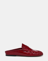 RAFE Burgundy Eel Slip-On Mule Women's Loafer | Steve Madden