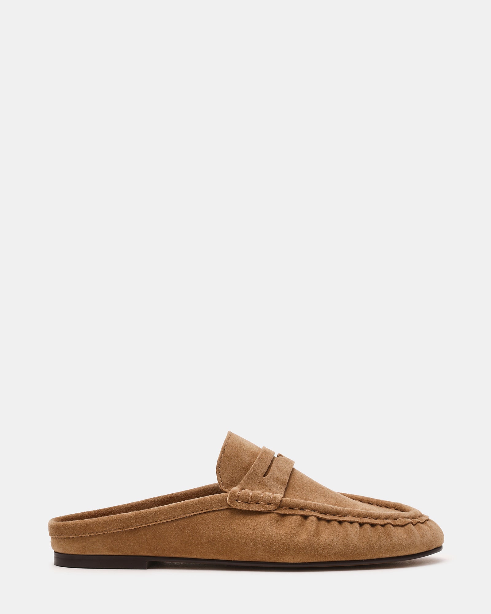RAFE Taupe Suede Suede Slip-On Mule Women's Loafer | Steve Madden