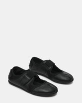 RAPID Black Leather Tabi Ballet Velcro Mary Jane Women's Sneaker | Steve Madden