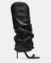 RAVINE Black Knee-High Cuffed Stiletto Heel Women's Boot | Steve Madden