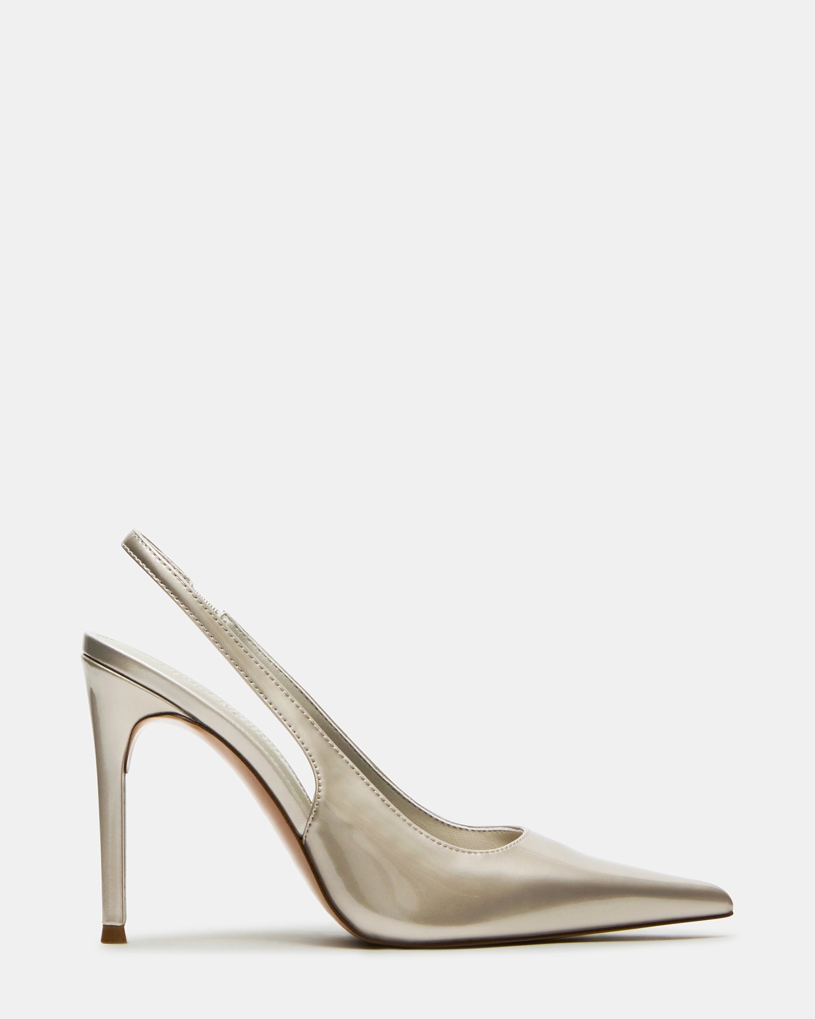 REYES Champagne Slingback Stiletto Pointed-Toe Pump Women's Heel | Steve Madden