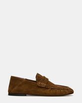 ROGER Taupe Suede Slip-On Women's Loafer | Steve Madden