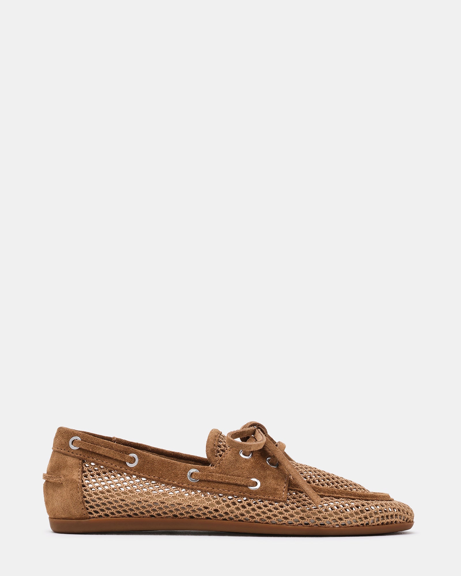 SAG Tan Mesh Boat Women's Loafer | Steve Madden