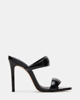 SATURN Black Stiletto Mule Women's Heel | Steve Madden