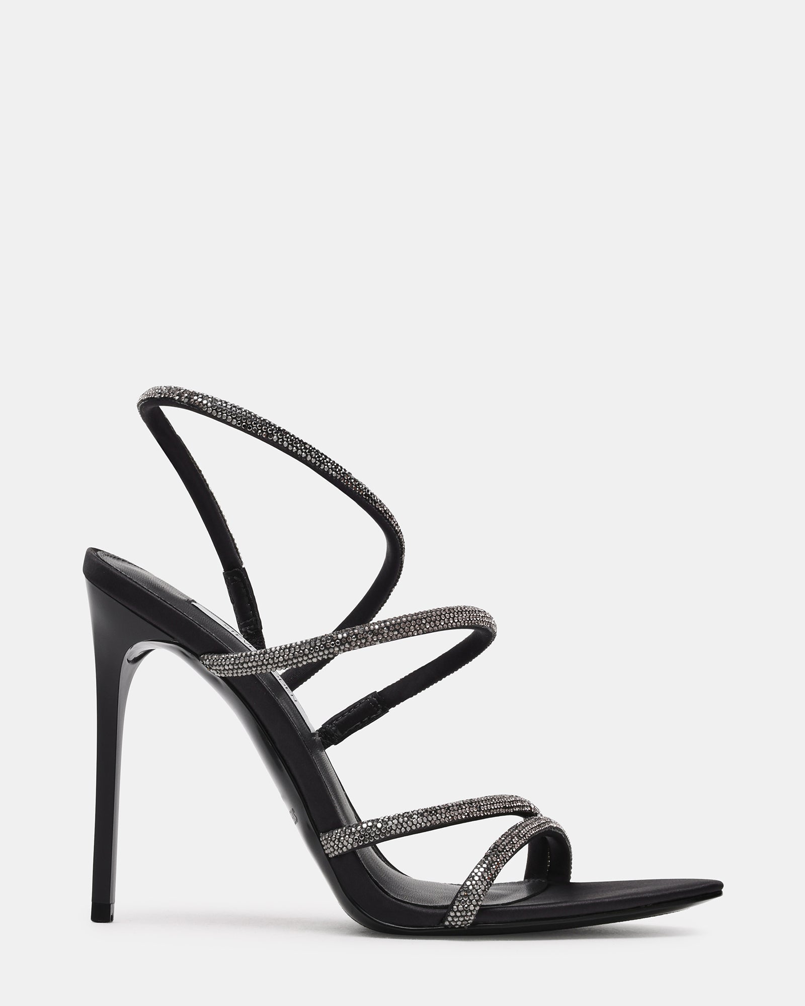 SYLO Pewter Rhinestones Embellished Strappy Women's Stiletto Heel | Steve Madden