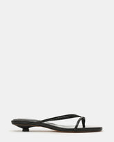 TERRY Black Snake Thong Women's Kitten Heel | Steve Madden