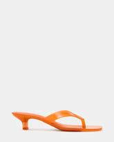 TRACIE Jelly Orange Thong Strap Women's Kitten Heel | Steve Madden