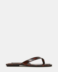 TRELLA Tortoise Square-Toe Thong Women's Sandal | Steve Madden