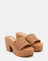 TRIPPY COGNAC RAFFIA