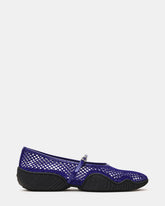 VICKEE Blue Mesh Mary Jane Buckle Chunky Sole Women's Ballet Sneaker | Steve Madden