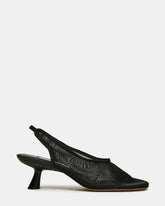XTRA Black Mesh Slingback Women's Kitten Heel | Steve Madden