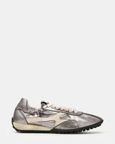 ZION Pewter Low-Top Lace-Up Women's Sneaker | Steve Madden