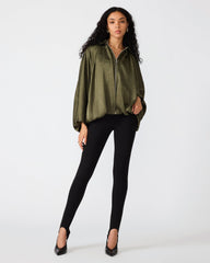 SANDRINE Black High Rise Stirrup Women's Pants | Steve Madden