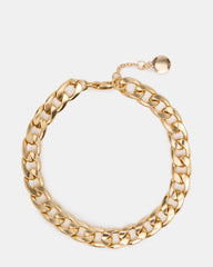 LINK CHAIN ANKLET Gold Women's | Steve Madden