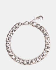 LINK CHAIN ANKLET Silver Women's | Steve Madden