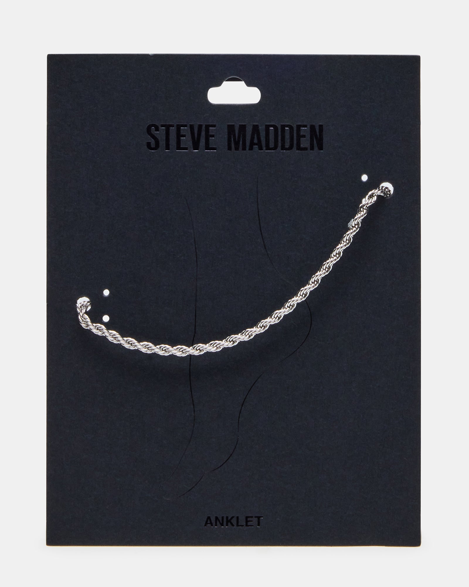 ROPE CHAIN ANKLET SILVER Women's Anklet | Steve Madden