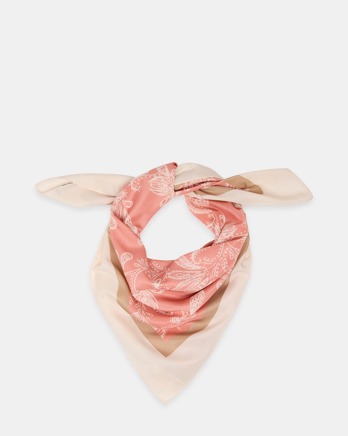 PAISLEY SATIN SCARF TERRACOTTA Women's Scarf | Steve Madden