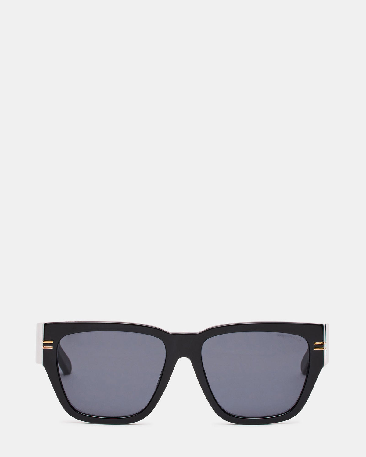 BRAISON Black Frame Cateye Solid Smoke Lens Sunglasses | Steve Madden