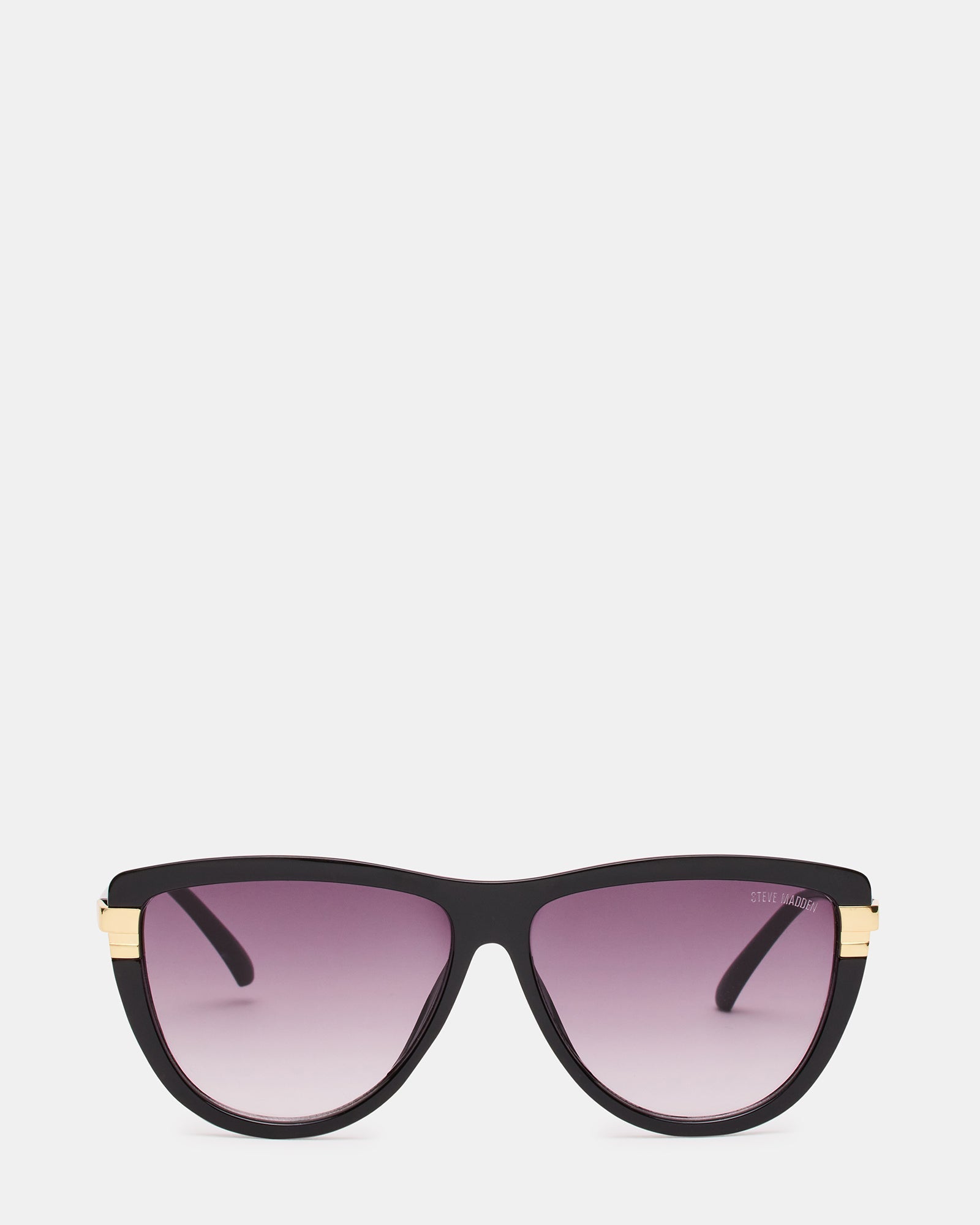 DONI Black Frame Cateye Purple Gradient Lens Sunglasses | Steve Madden