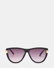DONI Black Frame Cateye Purple Gradient Lens Sunglasses | Steve Madden