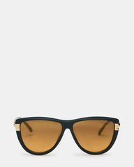 DONI Black Frame Cateye Green Lens Sunglasses | Steve Madden