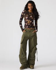 DUO Olive Women's Utility Cargo Pants | Steve Madden